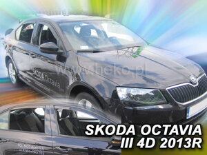 Deflektory okien ŠKODA OCTAVIA IIL 5-dver od r. 2013 → LTB (+Zadné)