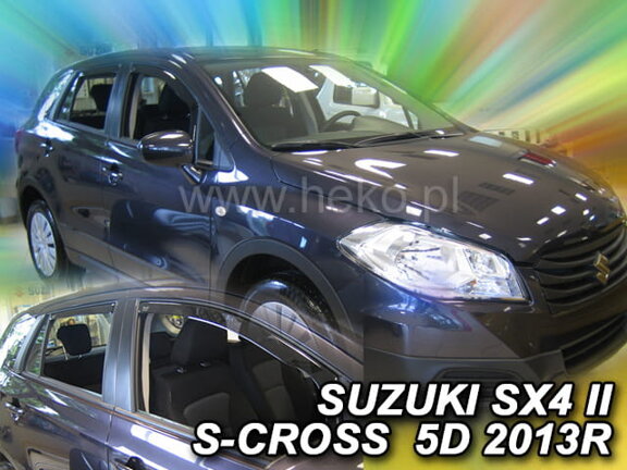 Deflektory okien SUZUKI SX4 II  S-CROSS 5D 08/2013R→(+Zadné)