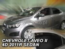 Deflektory okien Chevrolet AVEO II (T300) 4d 2011r.→ sedan (+zadné 2 ks)