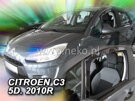 Deflektory okien CITROEN C3  II   5-dver. 03/2009-2017r. (predné 2 ks)