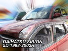 Deflektory okien DAIHATSU SIRION 5d 1998-2005r.(+zadné)