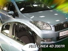Deflektory okien Fiat LINEA 4D 2007R → (predné 2 ks)