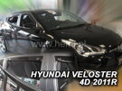 Deflektory okien Hyundai VELOSTER 4d 2011r.→ (+zadné 2 ks)