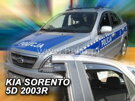 Deflektory okien KIA SORENTO  I    5-dver. r. 2002-2009(+zadné)