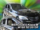 Deflektory okien MERCEDES klasa M   W166 5d od 2011r.→(+Zadné)