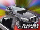 Deflektory okien MERCEDES klasy C  W205  4d 2014r →(+Zadné) SEDAN