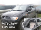 Deflektory okien MITSUBISHI L-200 (IV gen) 4d (double cab) 06.2006-2016r  (+Zadné)