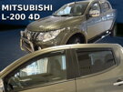 Deflektory okien MITSUBISHI L-200 (V  gen) 4d (double cab) 06.2015r  → (+Zadné)