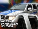 Deflektory okien NISSAN PATHFINDER R51 5-dver. r. 2005-2012  (+zadné)