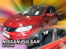 Deflektory okien NISSAN PULSAR 5D 2014R.→(+Zadné)