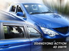 Deflektory okien SSANGYONG ACTYON / ACTYON SPORTS 4D od r. 2006 →