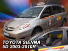 Deflektory okien TOYOTA SIENNA    5D 2003-2010R