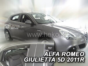 Deflektory okien Alfa Romeo Giulietta  5d 2012r. → (+zadné 2 ks)