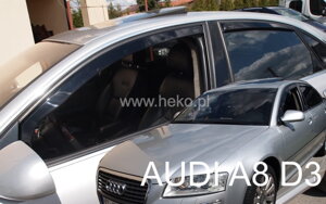 Deflektory okien Audi A8 (D3) 4d 2003-2010r. (+zadné 2 ks)