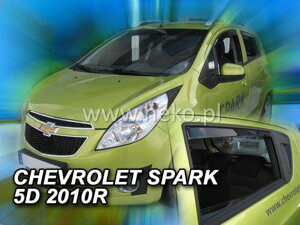Deflektory okien Chevrolet SPARK M300 5d 2010r. htb → (+zadné 2 ks)