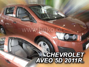 Deflektory okien Chevrolet AVEO 4/5d 2011r.→ (predné 2 ks)