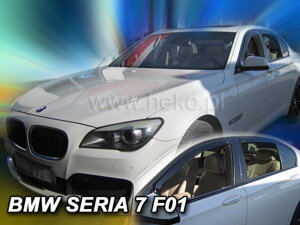 Deflektory okien BMW seria 7, F01 4D 2008→ (+ zadné 2 ks)