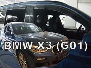 Deflektory okien BMW X3 (G01) 5D 2017r.→ (+ zadné 2 ks)