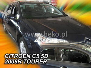 Deflektory okien CITROEN C5 5-dver. od r. 2008→ tourer (+ zadné 2 ks)