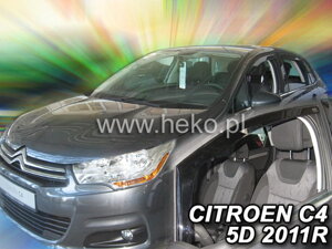 Deflektory okien CITROEN C4 II 5-dver.od 12/2010r. → (predné 2 ks)