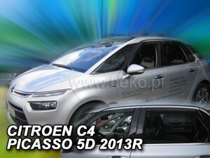 Deflektory okien CITROEN C4 PICASSO  Mk2 5-dver. od r. 2013 → (+ zadné 2 ks)