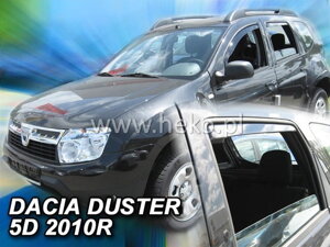 Deflektory okien Dacia DUSTER I 5d 2010-2018r. (+ zadné 2 ks)