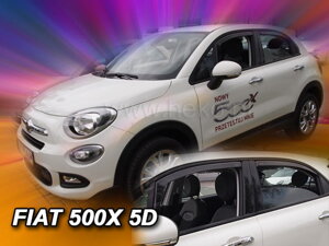 Deflektory okien Fiat 500X 5D 2015R. → (+zadné 2 ks)