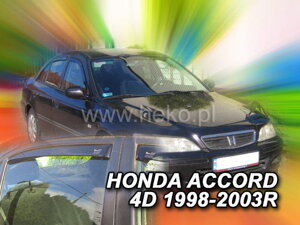 Deflektory okien HONDA ACCORD CG 4d r. 10/1998r.-2003 SEDAN (+zadné 2 ks)