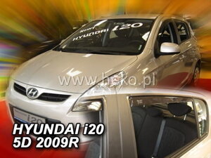 Deflektory okien Hyundai i20 I 5d 2008-2015r. (+zadné 2 ks)