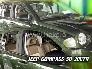 Deflektory okien Jeep COMPASS (I GEN) MK49 5d 2007-2017r. (+zadné 2 ks)