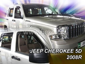 Deflektory okien Jeep CHEROKEE / LIBERTY (KK) 5d 2007-2012r. (+zadné 2 ks)