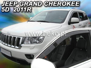 Deflektory okien Jeep GRAND CHEROKEE 5d 2011r.→ (predné 2 ks)