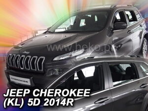 Deflektory okien Jeep CHEROKEE (KL) 5d 2013r.→ (+zadné 2ks)