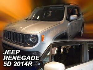 Deflektory okien Jeep RENEGADE 5d 2014r.→ (predné 2 ks)