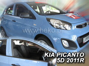 Deflektory okien Kia PICANTO II 5d 2011-2017r. (predné 2 ks)