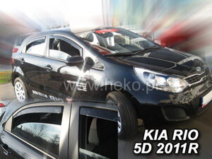 Deflektory okien Kia RIO III 5d 2011-2017r. htb (+zadné 2 ks)