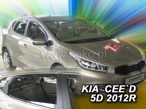 Deflektory okien KIA CEE`D II 5D od r.  05/2012 →  (+zadné 2 ks)