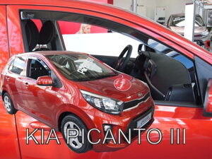 Deflektory okien Kia PICANTO III 5d 2017r.→ (predné 2 ks)