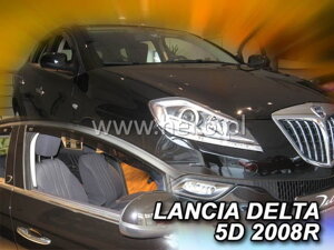 Deflektory okien Lancia DELTA 5d 2008r.→ (predné 2 ks)
