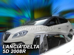 Deflektory okien Lancia DELTA 5d 2008r.→ (+zadné 2 ks)