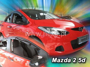 Deflektory okien MAZDA 2  III   5d  2009-2014R.→