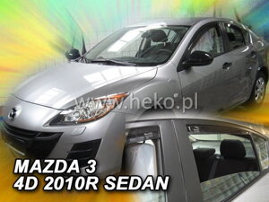 Deflektory okien MAZDA 3   II 5d  2008-2014r.(+Zadné) SEDAN