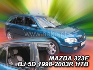 Deflektory okien MAZDA 323F  „BJ”   5d 1998-2003r. (+Zadné) HTB