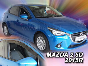 Deflektory okien MAZDA 2  IV  5d  2014R. →