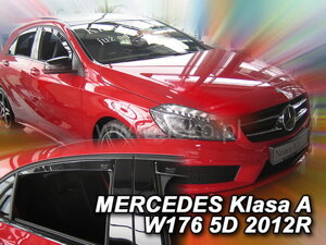 Deflektory okien MERCEDES klasy A  W176 5d  2012r.→ (+Zadné)