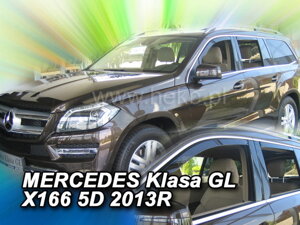 Deflektory okien MERCEDES GL/GLS  X166 5d  2013r.→ (+Zadné)