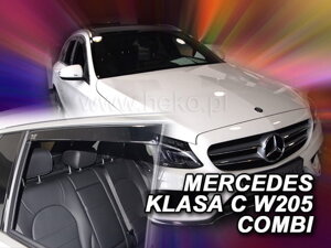 Deflektory okien MERCEDES klasy C  W205  5d 2014r →(+Zadné) COMBI