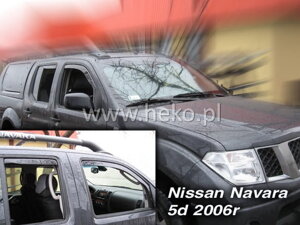 Deflektory okien NISSAN NAVARA / PICK UP D40 III  4-dver. r. 2005-2014 (+zadné)