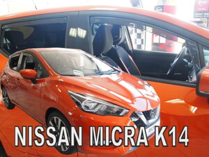 Deflektory okien NISSAN MICRA  K 14, 5d  2017r.→(+Zadné)