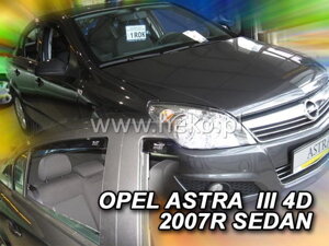 Deflektory okien OPEL ASTRA  III H  4d  2007-2014r. (+Zadné) sedan